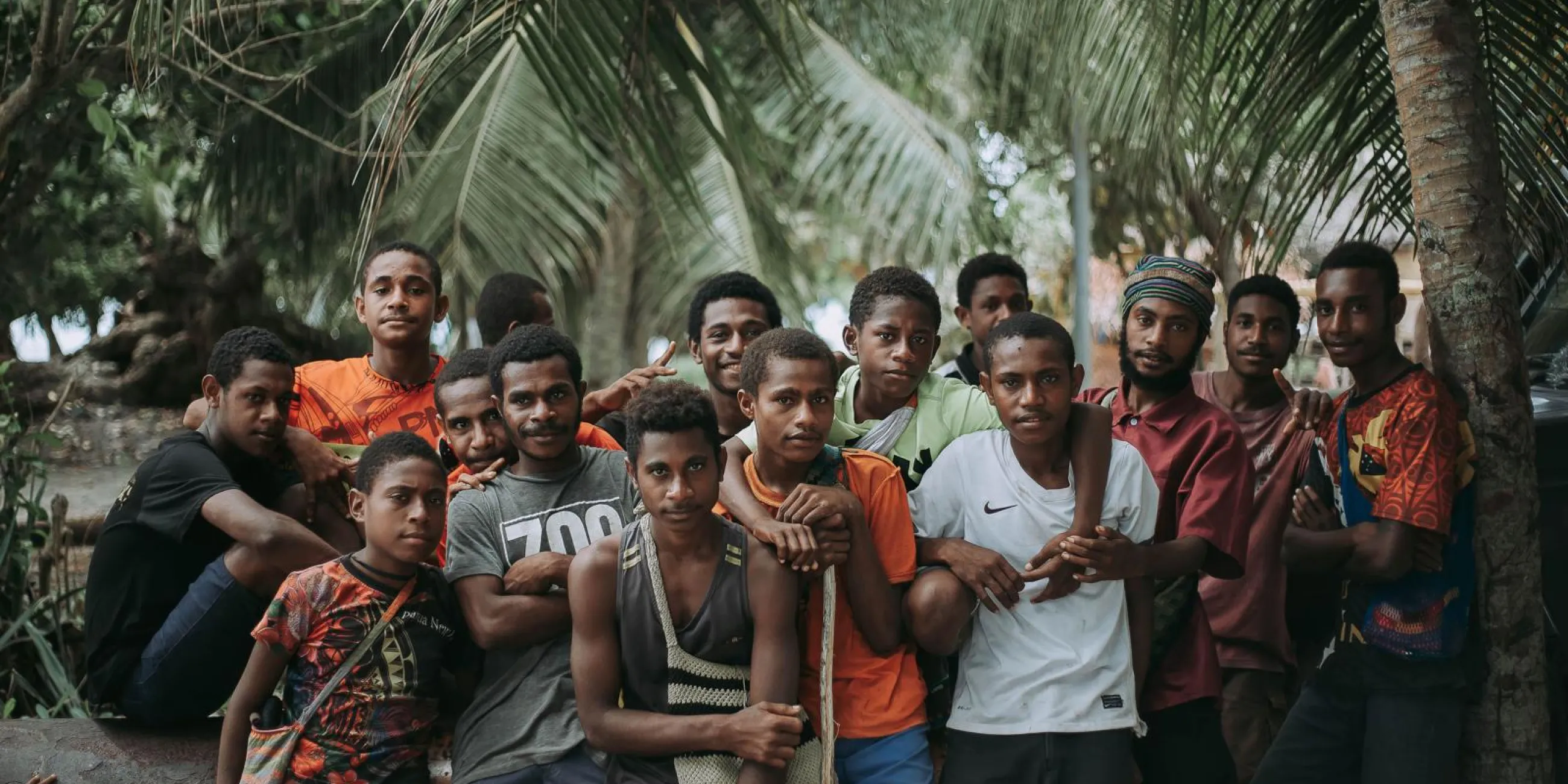 A group of young outreach individuals posing for a photo during a YWAM Lausanne overseas Outreach trip.